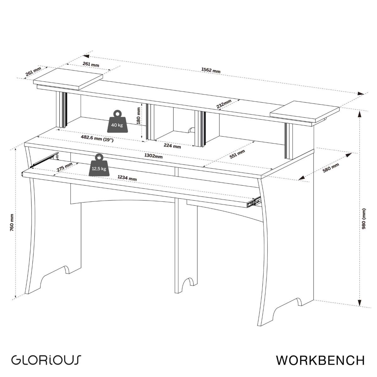 Glorious Workbench Black - selectadjs - Studio Stands - Glorious