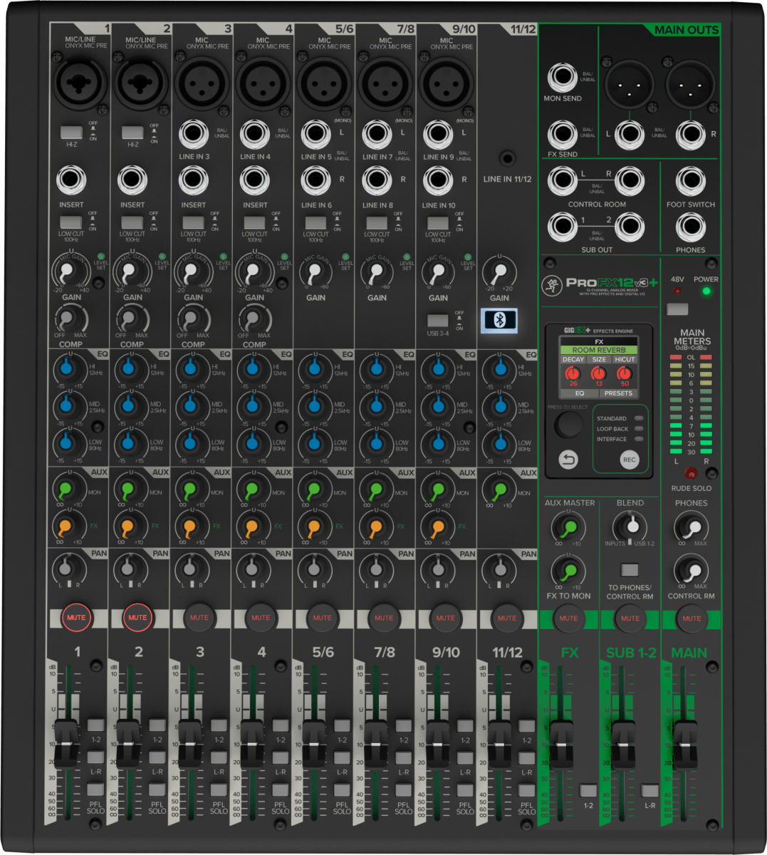 Mackie ProFX12v3+ - selectadjs - Studio Mixer - Mackie