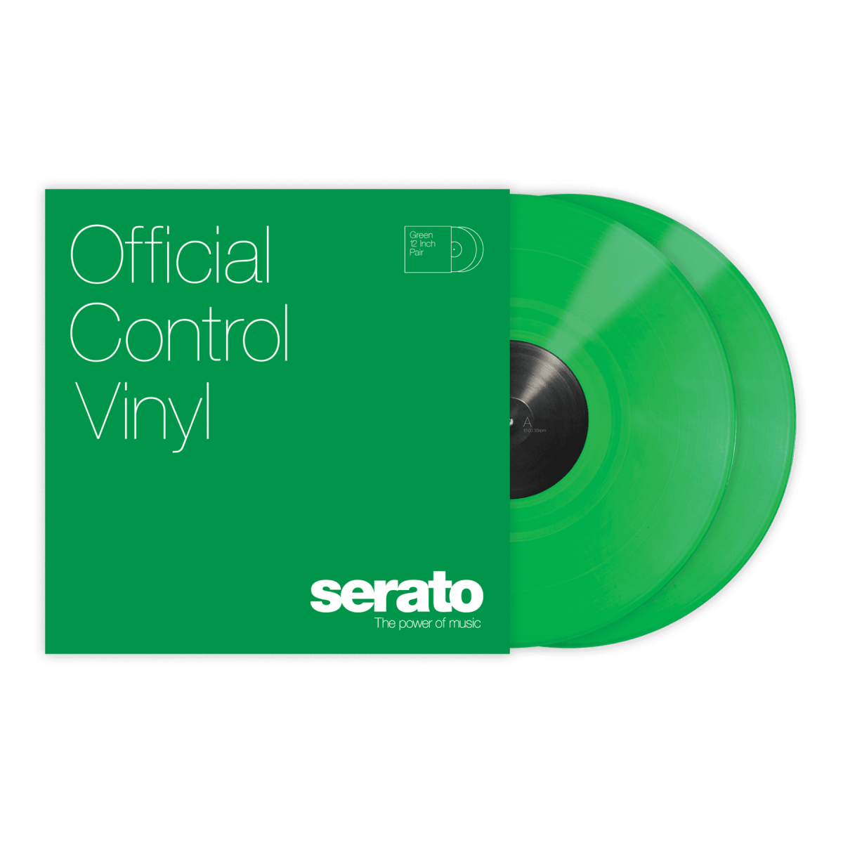Serato Control Vinyl 12" pair in green. - selectadjs - Vinyl - Serato