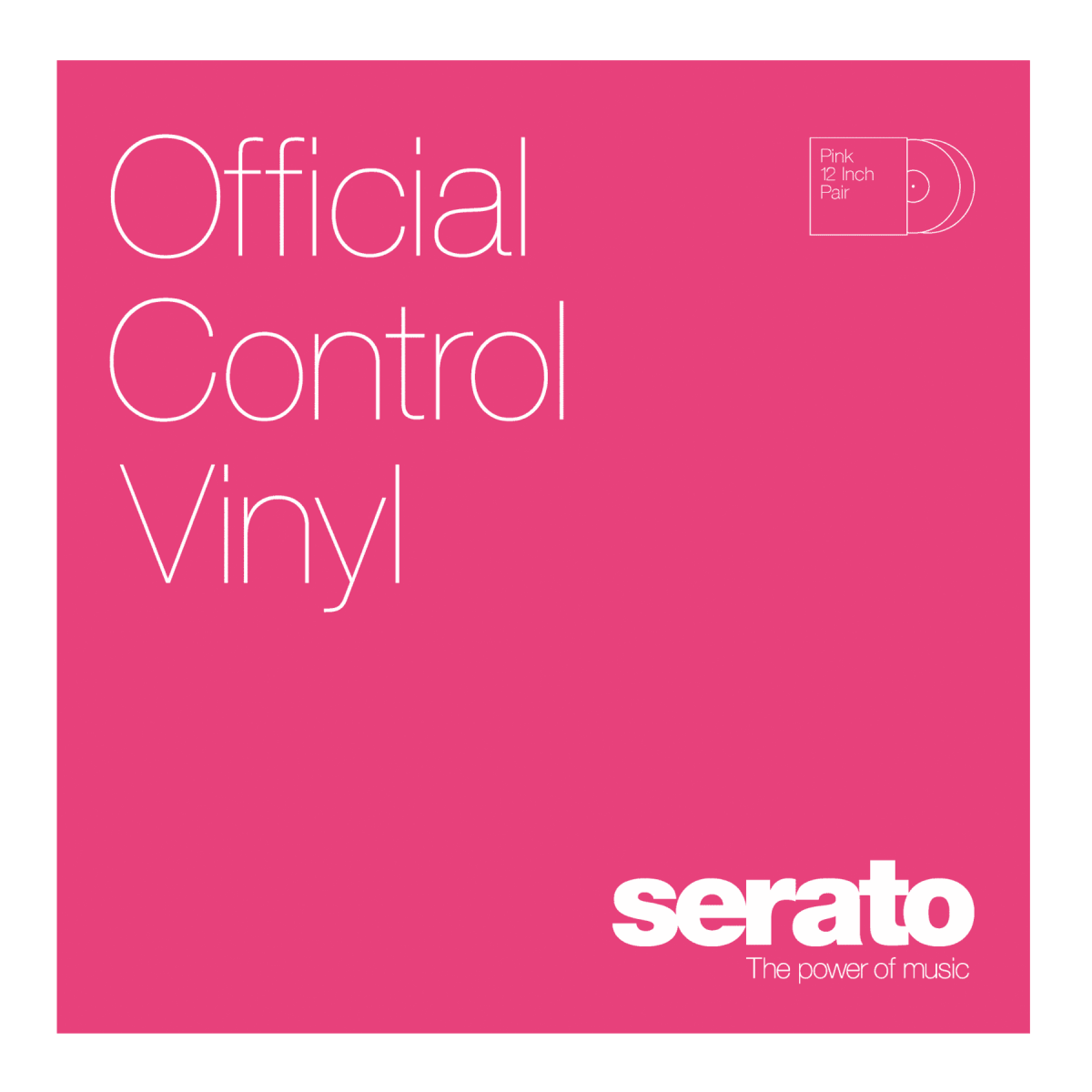 Serato Control Vinyl 12" pair in pink - selectadjs - Vinyl - Serato