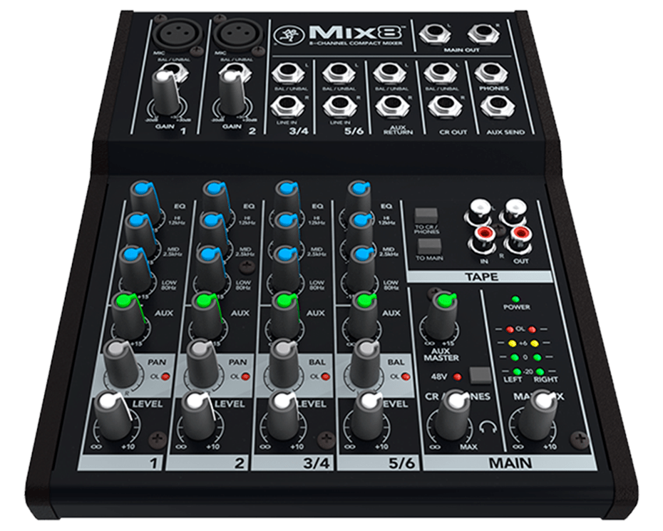 Mackie Mix8 - selectadjs - Studio Mixer - Mackie