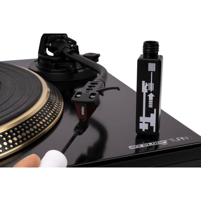 An all-in-one Reloop toolkit for mounting and calibrating a turntable cartridge, ensuring precise and optimal audio setup.