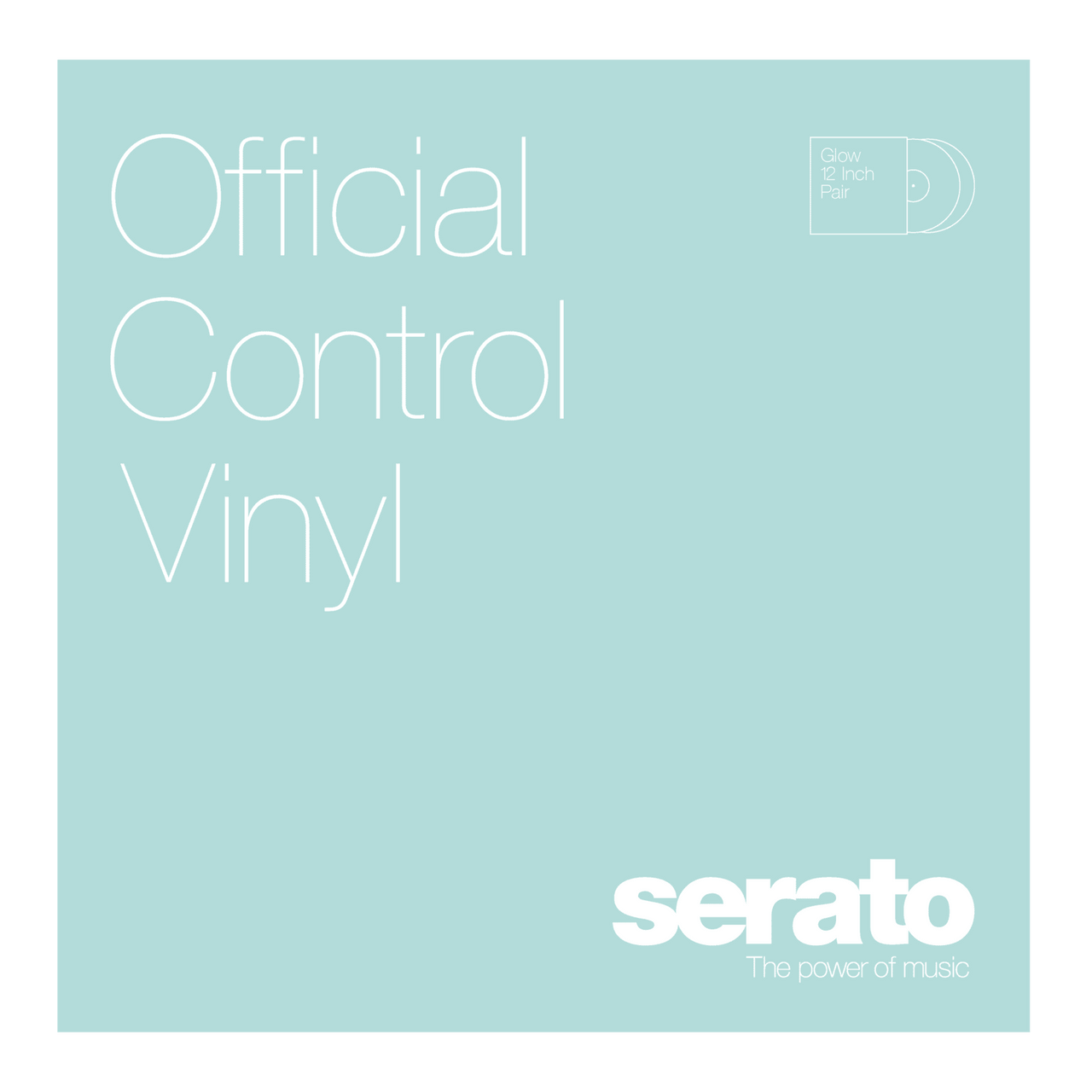 Serato Control Vinyl 12" pair in glow in the dark
