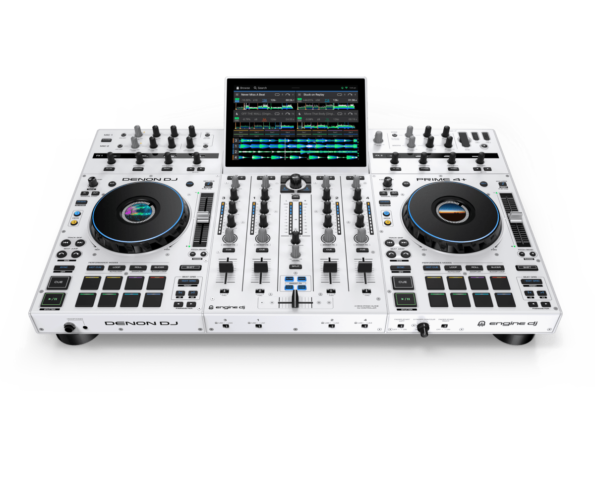 Denon Prime4+ White Edition - selectadjs - All In One - Denon DJ