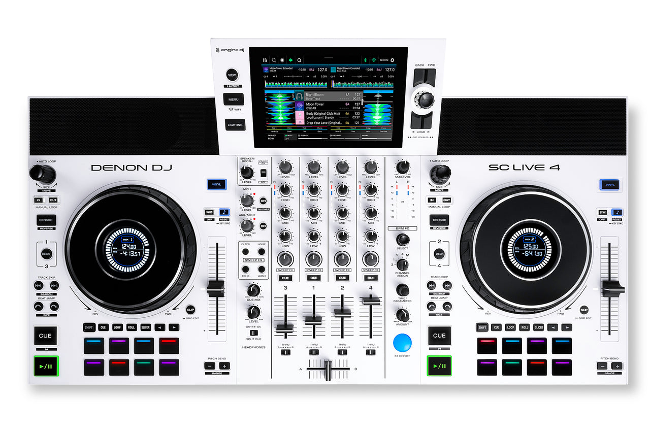 Denon SCLIVE4 WHITE EDITION - selectadjs - All In One - Denon DJ