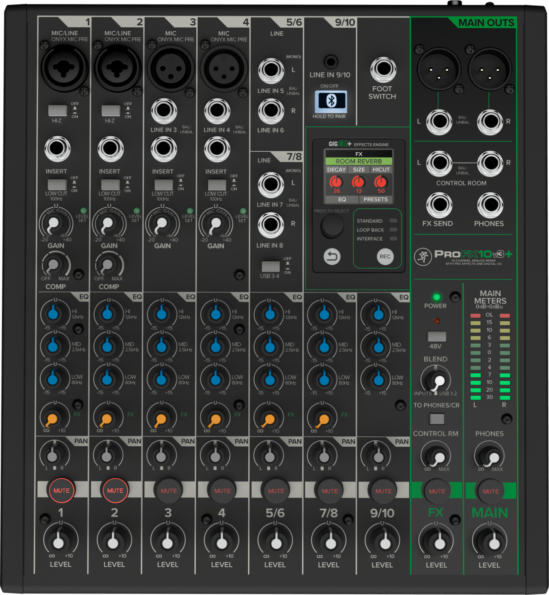 Mackie ProFX10v3+ - selectadjs - Studio Mixer - Mackie