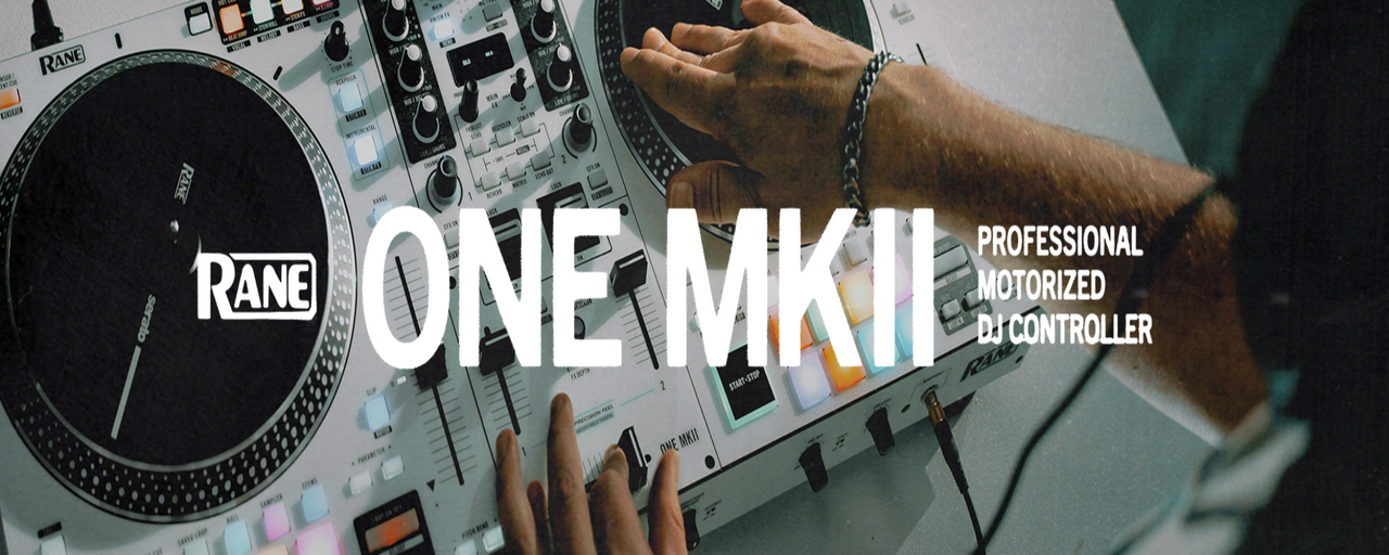 Rane One MKII professional motorized DJ controller with hands on the controls