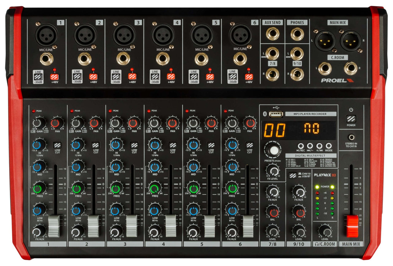 Proel PLAYMIX10 - selectadjs - Studio Mixer - Proel