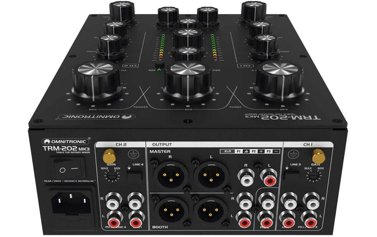 Omnitronic TRM 202 MK3 Rotary Mixer | DJ Mixer