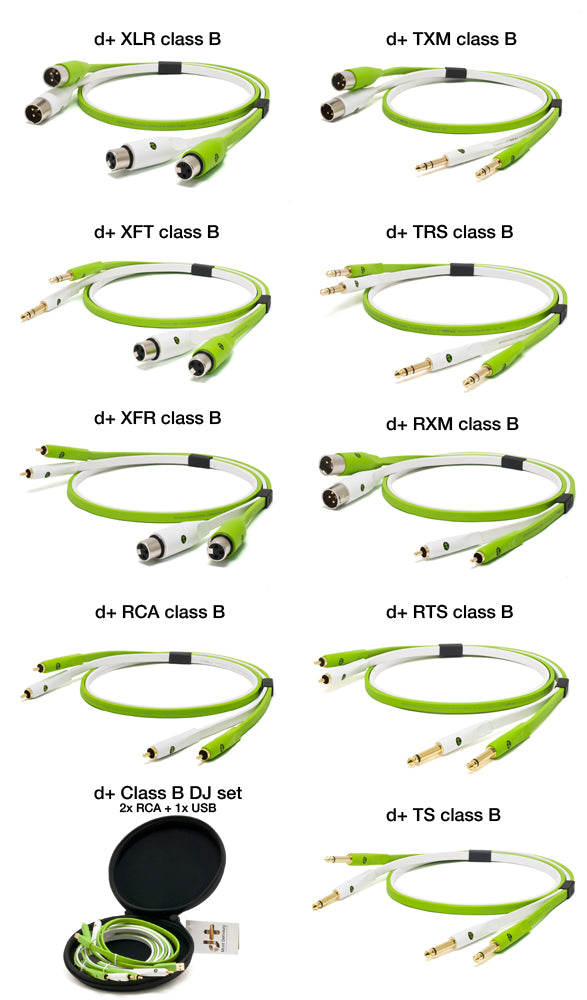  NEO d+ Class B DJ Set 1.0m Cables | Neo Cables 