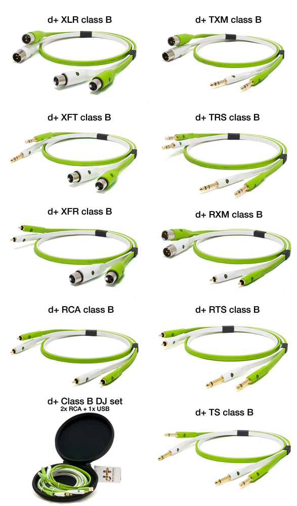 NEO d+ RCA Class B Duo 1.0m DJ Cables | Oyaide | High Quality