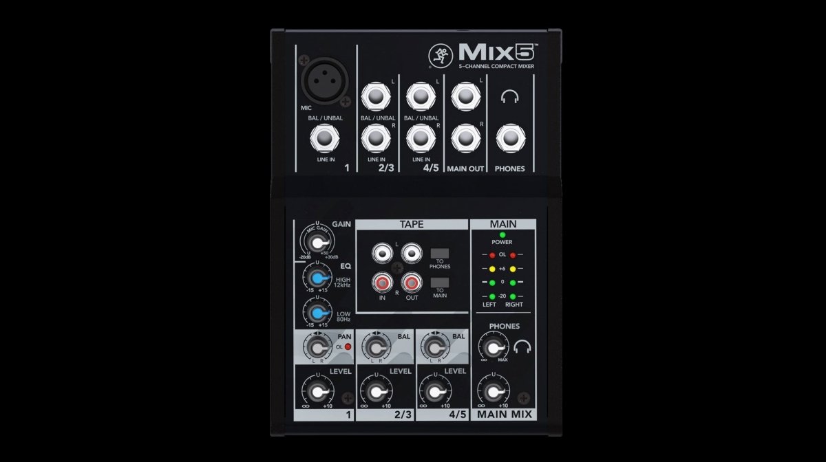 Mackie Mix5 - selectadjs - Studio Mixer - Mackie